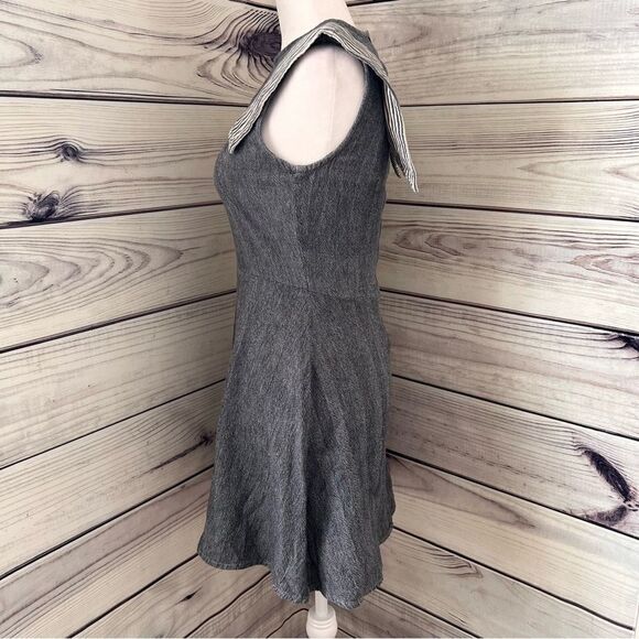 MODCLOTH Mata Traders Herringbone Collar Fit & Flare Dress - Picture 5 of 7